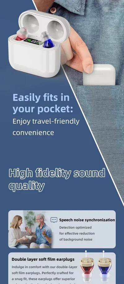 Cross-border Within The Ear Elderly Digital Hearing Aid Sound Amplifier Sound Collector Mobile Charging Warehouse
