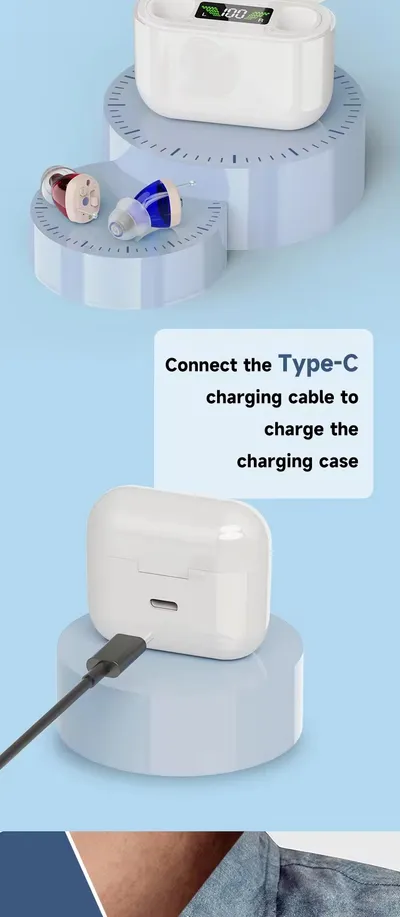 Cross-border Within The Ear Elderly Digital Hearing Aid Sound Amplifier Sound Collector Mobile Charging Warehouse