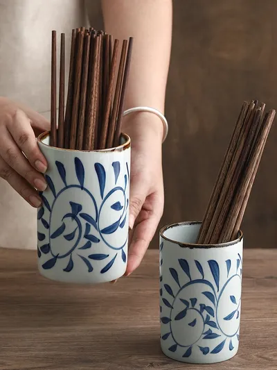Ceramic Straight Drain Multifunctional Commercial Chopsticks Holder