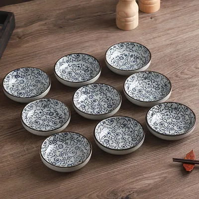 Ceramic Chinese Household Cold Dish Pickles Small Round Dish