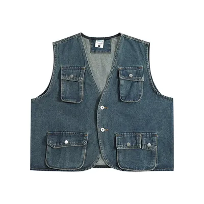 Men's American-style Functional Tactical Pocket Loose-fitting Waistcoat