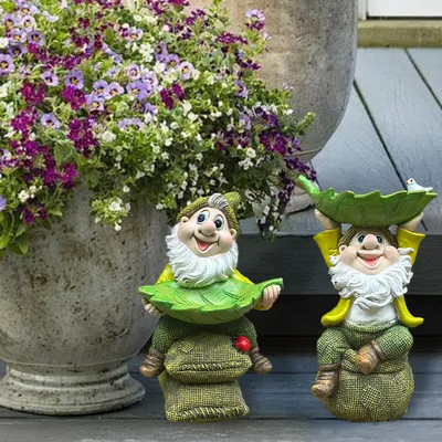 New Outdoor Garden Courtyard Decoration Gardening Decorative Creative Flower Pot Feeder Resin Crafts