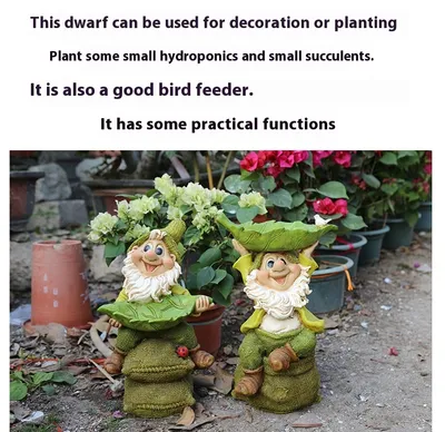 New Outdoor Garden Courtyard Decoration Gardening Decorative Creative Flower Pot Feeder Resin Crafts