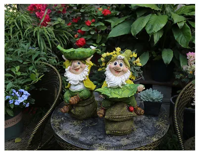 New Outdoor Garden Courtyard Decoration Gardening Decorative Creative Flower Pot Feeder Resin Crafts