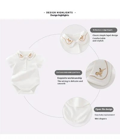 Summer Clothing Newborn Summer Thin Baby Jumpsuit