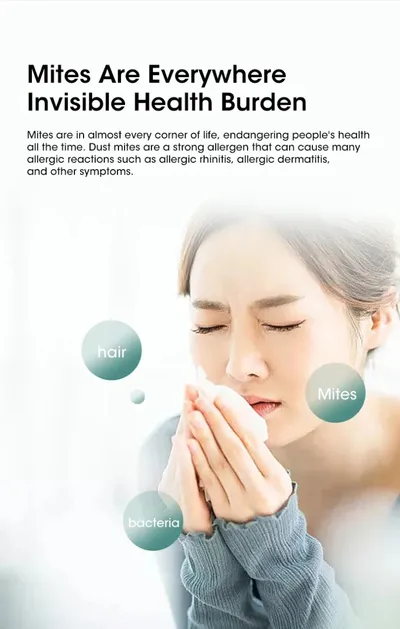مكنسة كهربائية جديدة لإزالة عث الغبار، لاسلكية محمولة باليد، شفط قوي لتنظيف المراتب والوسائد واللوازم المنزلية