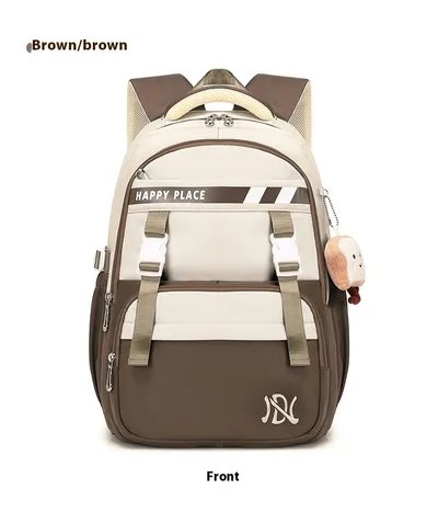 Minimalist Preppy Style Stain-resistant Schoolbag
