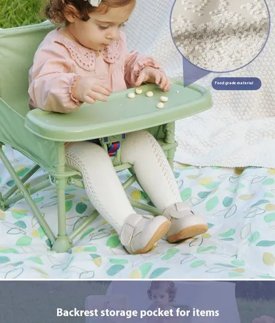 Baby Picnic Chair Outdoor Beach Camping Stool Portable Folding Photography Learning Seaside Dining Table
