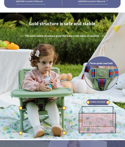 Baby Picnic Chair Outdoor Beach Camping Stool Portable Folding Photography Learning Seaside Dining Table