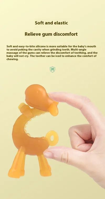 Baby Liquid Giraffe Teether Safe Silicone Nano Molar Rod