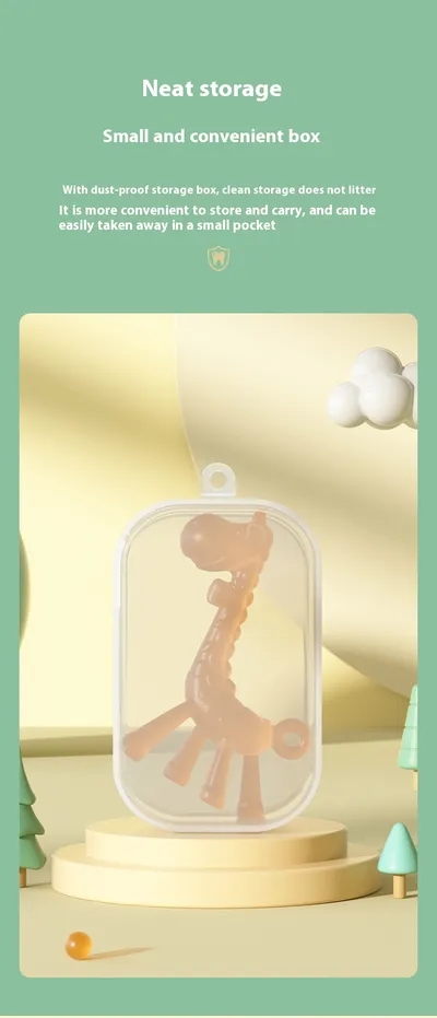 Baby Liquid Giraffe Teether Safe Silicone Nano Molar Rod