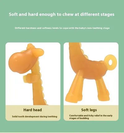 Baby Liquid Giraffe Teether Safe Silicone Nano Molar Rod