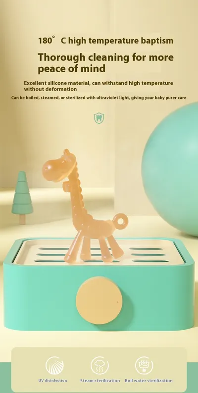 Baby Liquid Giraffe Teether Safe Silicone Nano Molar Rod