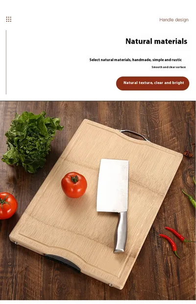 Household Whole-bamboo Chopping Block Cutting Board
