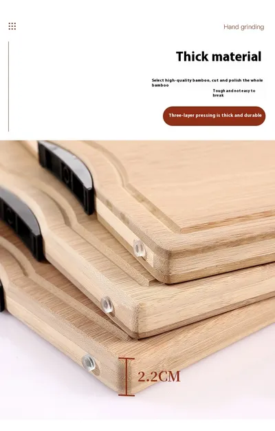 Household Whole-bamboo Chopping Block Cutting Board