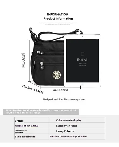 Women's New Casual Canvas Messenger Bag