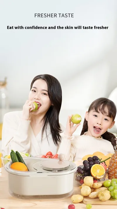 Drain Basket Household Fruit And Vegetable Washing Machine For Removing Agricultural Residues