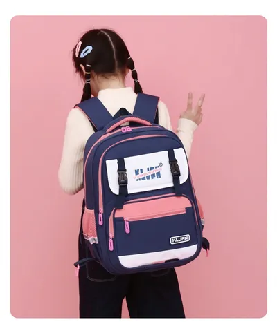 Children's Trolley Lightweight Shoulder Pad Wear-resistant Large Capacity Spine Protection Backpack Waterproof