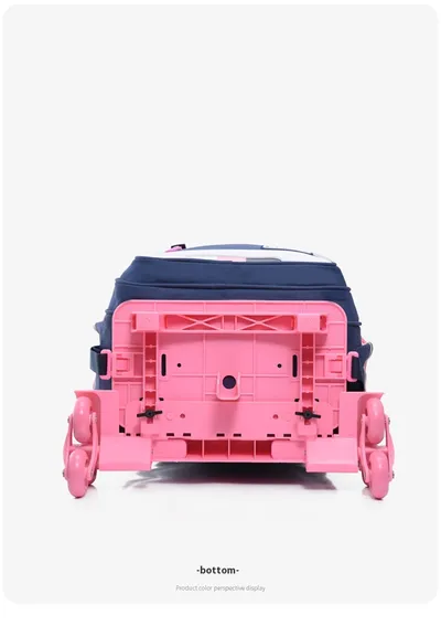 Children's Trolley Lightweight Shoulder Pad Wear-resistant Large Capacity Spine Protection Backpack Waterproof