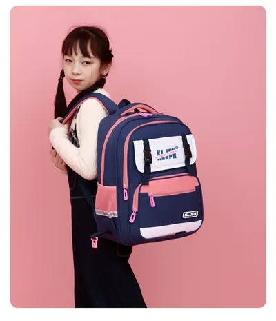 Children's Trolley Lightweight Shoulder Pad Wear-resistant Large Capacity Spine Protection Backpack Waterproof