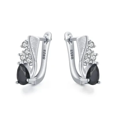 Korean Style Creative Drop-shaped Earrings Micro Rhinestone