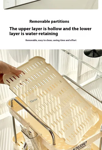 Kitchen Durable Large Capacity Storage Drain Rack