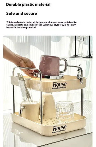 Kitchen Durable Large Capacity Storage Drain Rack