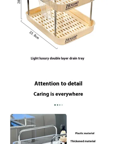 Kitchen Durable Large Capacity Storage Drain Rack