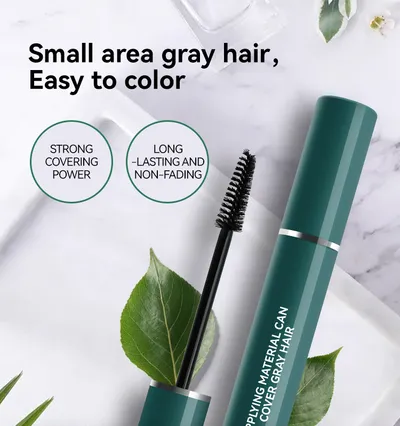 Hair Color Pen Covering Gray Hair Color Supplement Brush Black Hair Stick No Stimulation Temporary Hair Dye