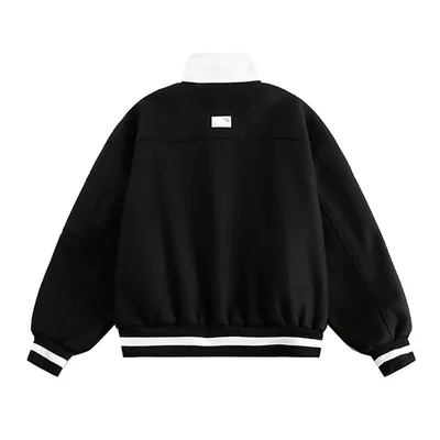 Handwritten Letter Embroidery Jacket Men