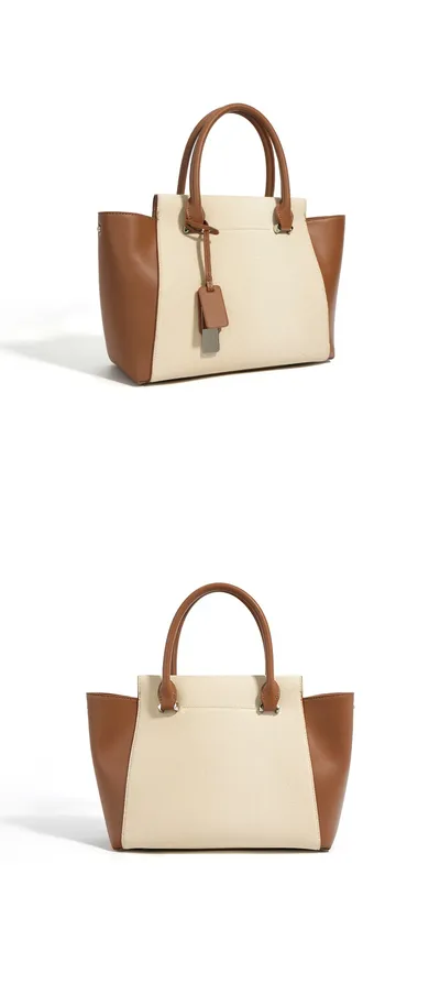 Large Capacity Cowhide Tote Simple Commute All-matching