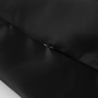 All-match Black Silk-like Draping Skirt