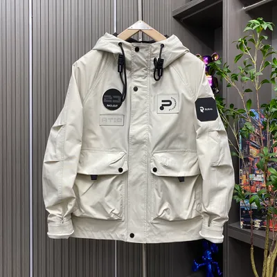 Workwear Hooded Loose Coat Men