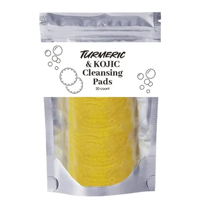 Turmeric Exfoliating Cleansing Pads Compressed Facial Sponges Skin Care Tools For Face Clogged Pores Excess Oil Cleansing