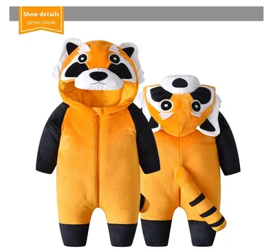 Tolo Rabbit Spring New Baby Spring Outwear Raccoon Single Layer Jumpsuit
