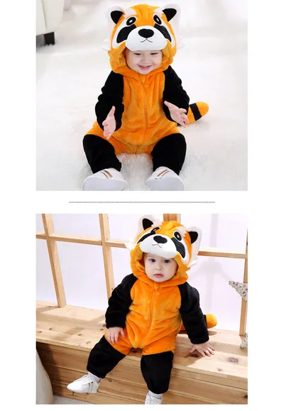 Tolo Rabbit Spring New Baby Spring Outwear Raccoon Single Layer Jumpsuit