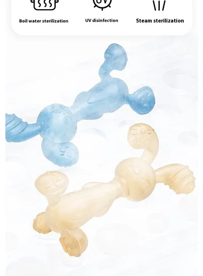 Silicone Rabbit Teether Infant Molar Rod Baby Teething Prevent Hand Sucking Artifact