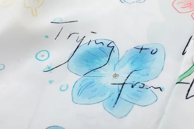 Graffiti Flower Butterfly Printed Shirt Men