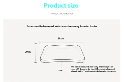 Baby Pillow Detachable Removable Washable Baby Pillow