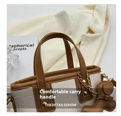 Women's Stone Pattern Shoulder Messenger Bag