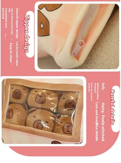 Capabala Plush Doll Decompression 6 Capybara Bags Suit