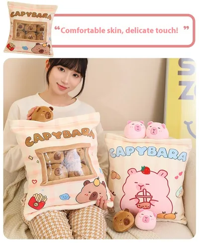 Capabala Plush Doll Decompression 6 Capybara Bags Suit