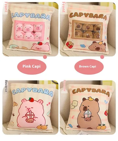 Capabala Plush Doll Decompression 6 Capybara Bags Suit