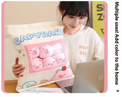 Capabala Plush Doll Decompression 6 Capybara Bags Suit