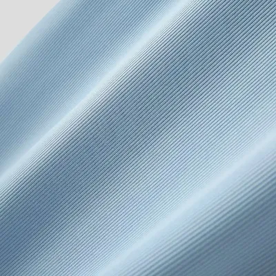 Men's American-style Pure Color Half Collar Thread Stretch T-shirt Top