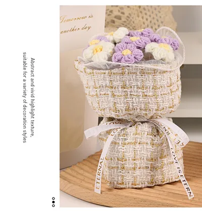Creative 7 Knitted Wool Simulation Bouquet