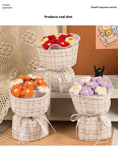 Creative 7 Knitted Wool Simulation Bouquet