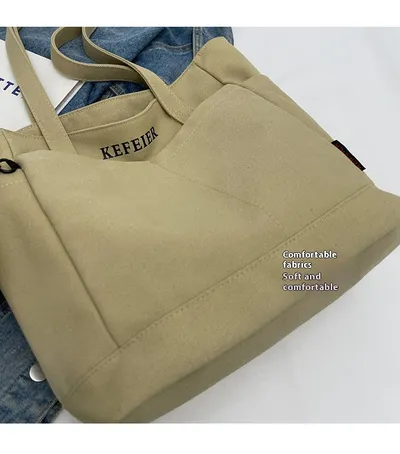 Canvas Shoulder Leisure Class Commuter Tote Bag