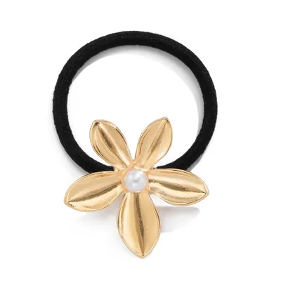 Five-petal Flower Alloy Hair Accessories Stylish Glossy