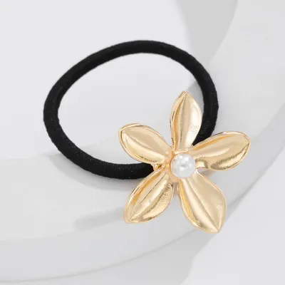 Five-petal Flower Alloy Hair Accessories Stylish Glossy